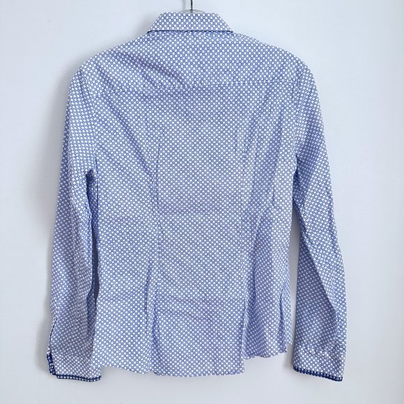 BARILOCHE Vintage made in Spain cotton spandex blue fit shirt S - Picture 3 of 8